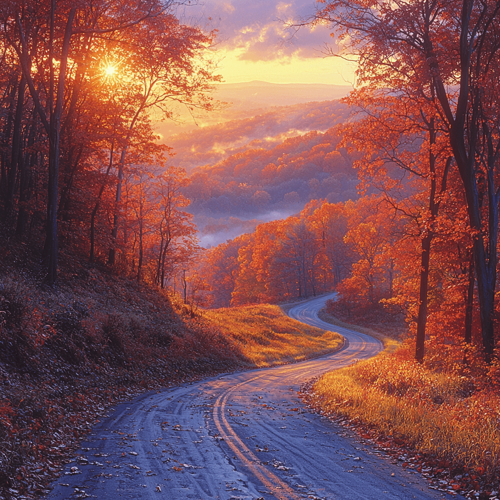 Pocono Mountains Fall Foliage Map