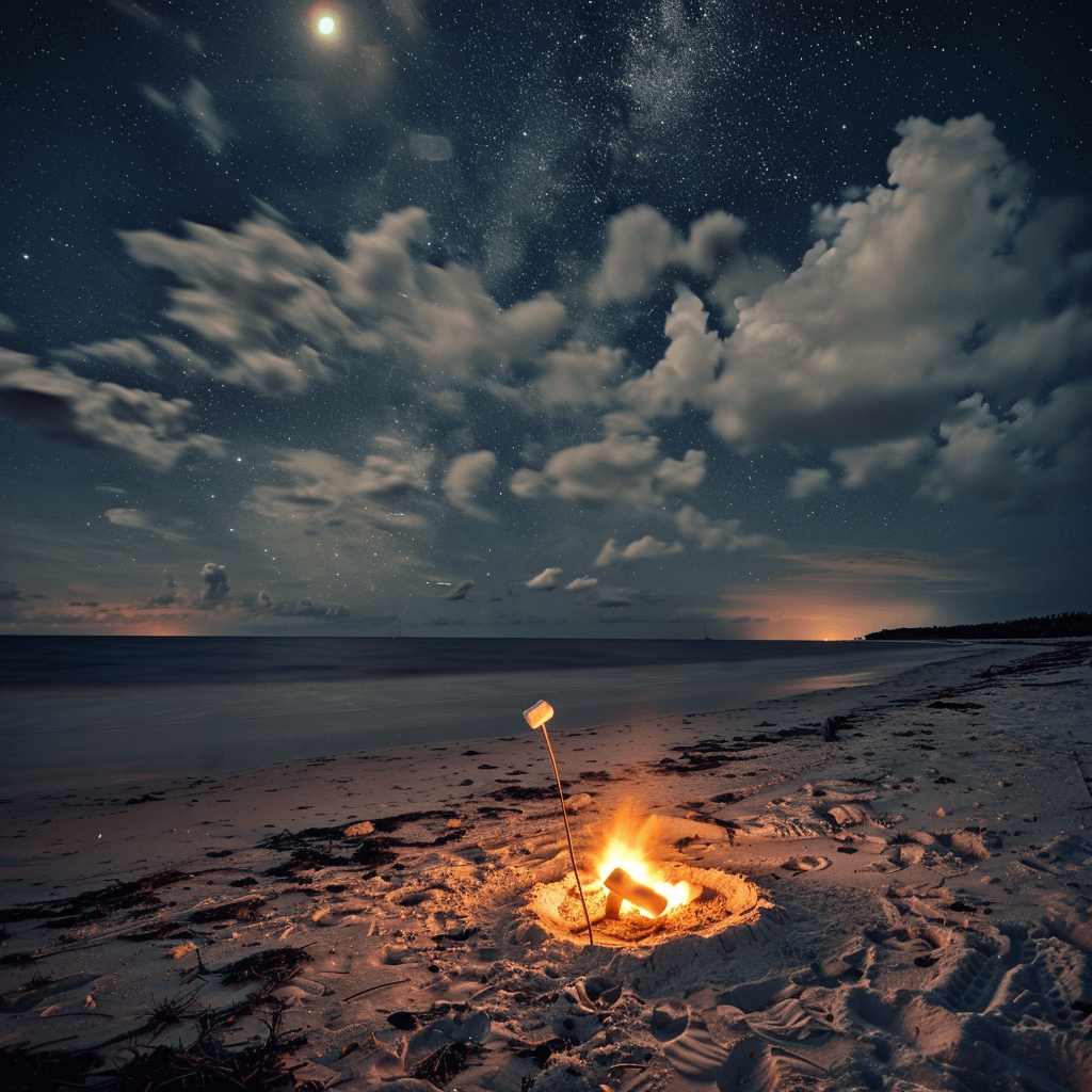 Beach at night