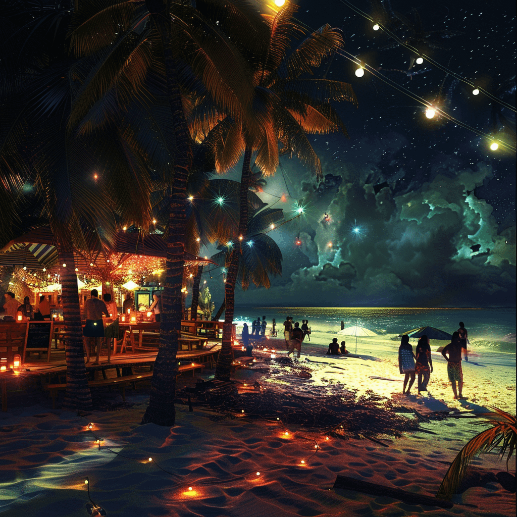 Nightlife at Cocoa Beach, Florida