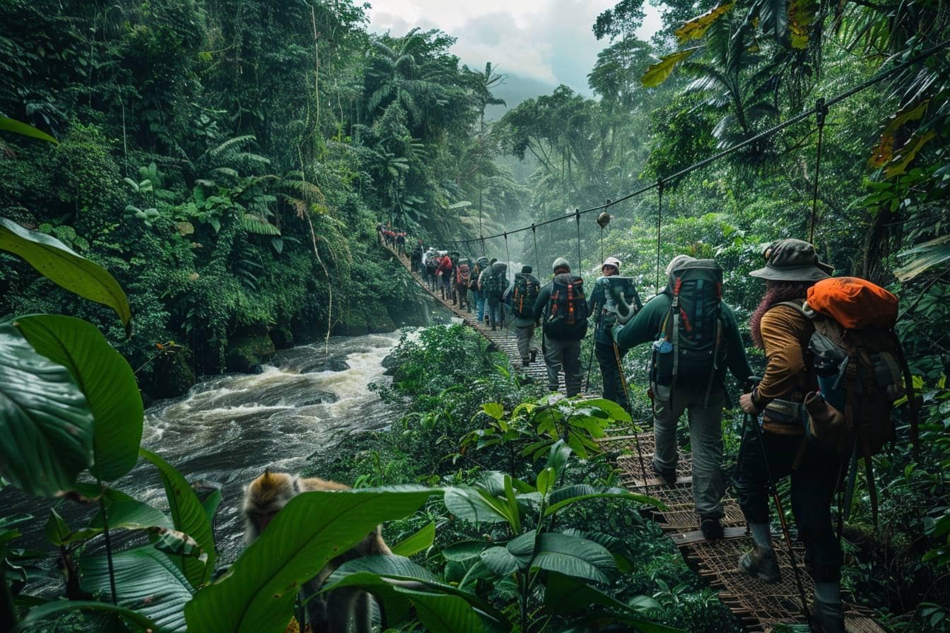 Ubud's Ultimate Adventure : Trek Jungle Paths, Meet Monkeys, and Conquer Rapids